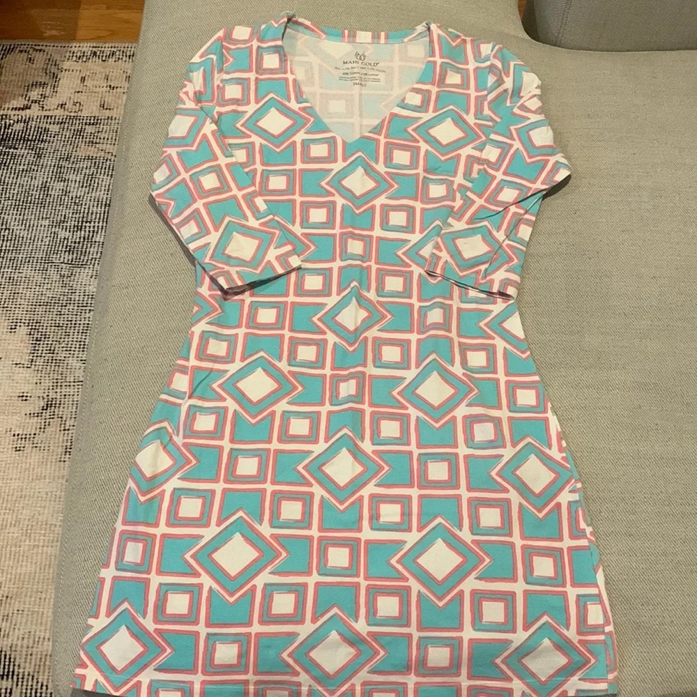 Mahi Gold 3/4 Length Dress — SIZE SMALL! - Picture 1 of 3